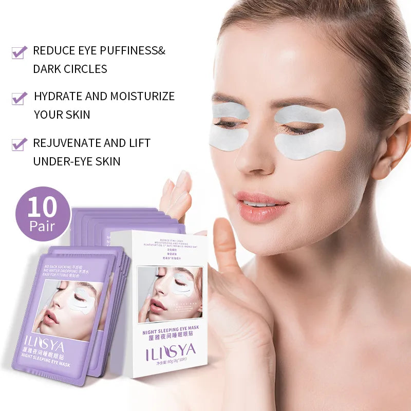 C-shape Gel Eye Patches for Dark Circles Anti Wrinkle Moisturizing Eye Mask Collagen Patch - RY MARKET PLACE