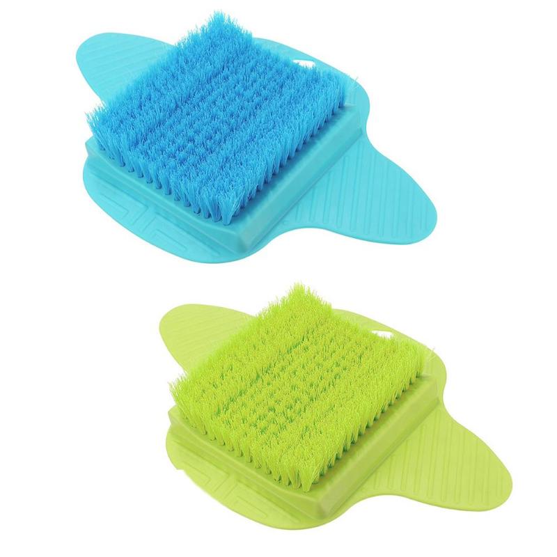 Plastic Bath Shower Foot Brush Scrubber Bath Shoe Feet Massage Slippers Brush Scrub Exfoliating Spa Shower Remove Dead Skin - RY MARKET PLACE