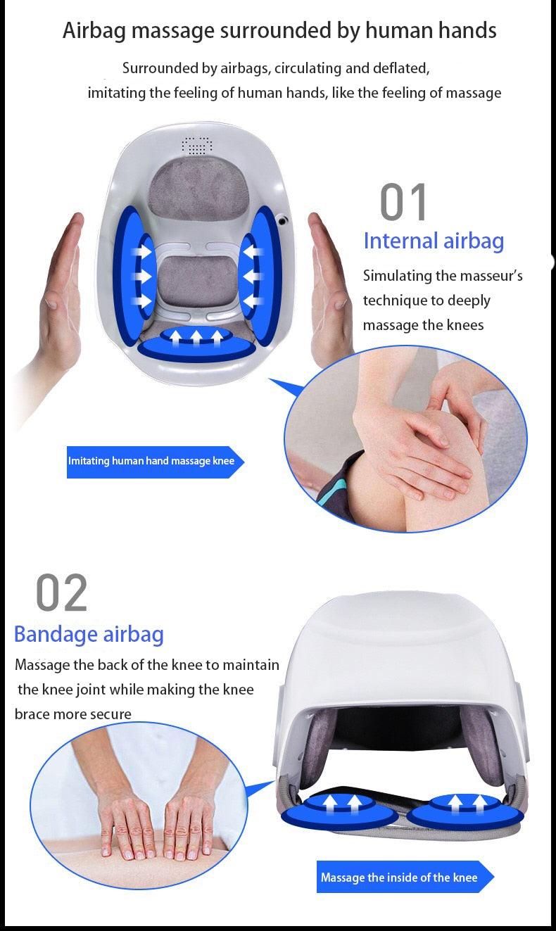 Lifetime Warranty Laser heated air massage knee physiotherapy instrument knee massage rehabilitation pain relief Leg massage - RY MARKET PLACE