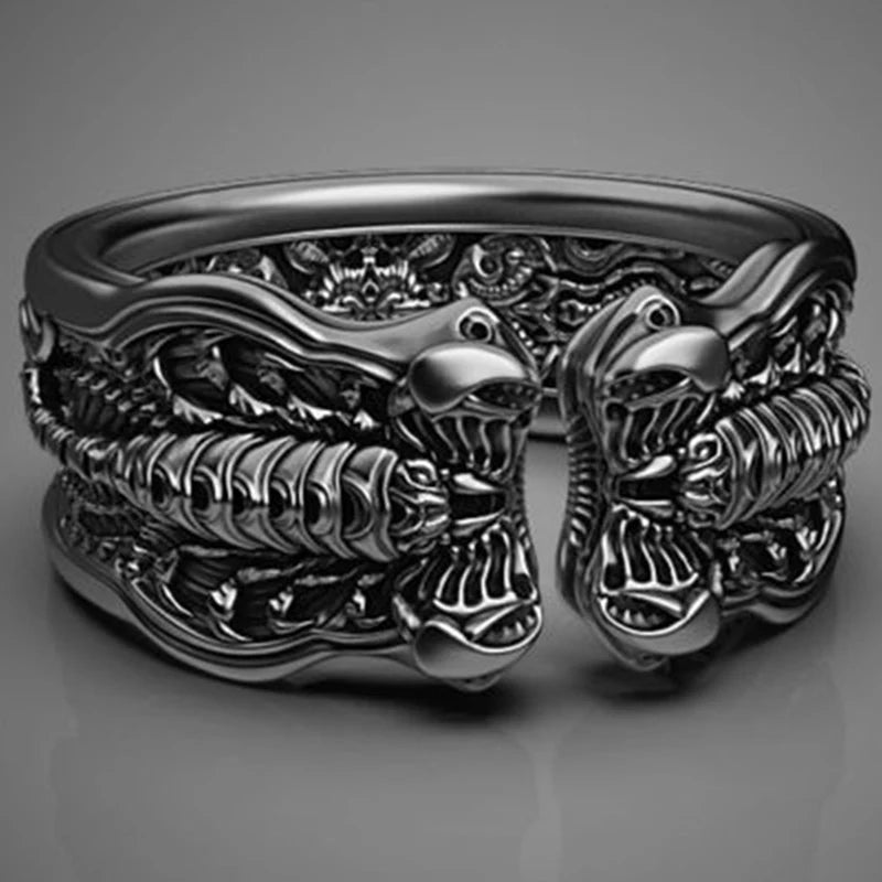 Black Scorpion Pattern Engraved Rings Scorpion Rings Punk Rock Men Wedding Party Biker Jewelry For Boys Father's Day Gifts