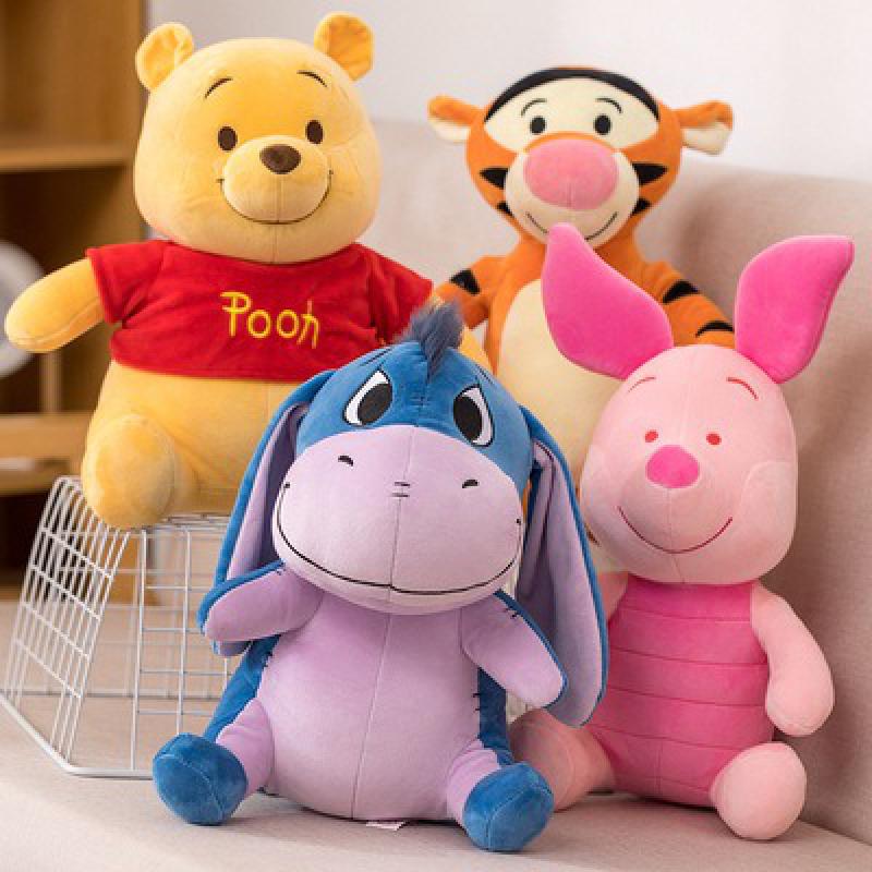 13/30/50cm Disney Cartoon Character Qi-ear Donkey/pijie/winnie The Pooh/stitch/tigger Plush Toy Doll Cute Animal Children Gift - RY MARKET PLACE