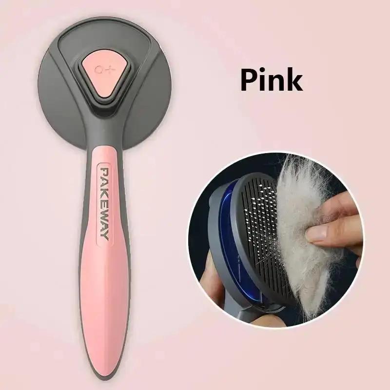 Kimpets Cat Comb Dog Hair Remover Brush Pet Grooming Slicker Needle Comb Removes Tangled Self Cleaning Pet Supplies Accessories - RY MARKET PLACE