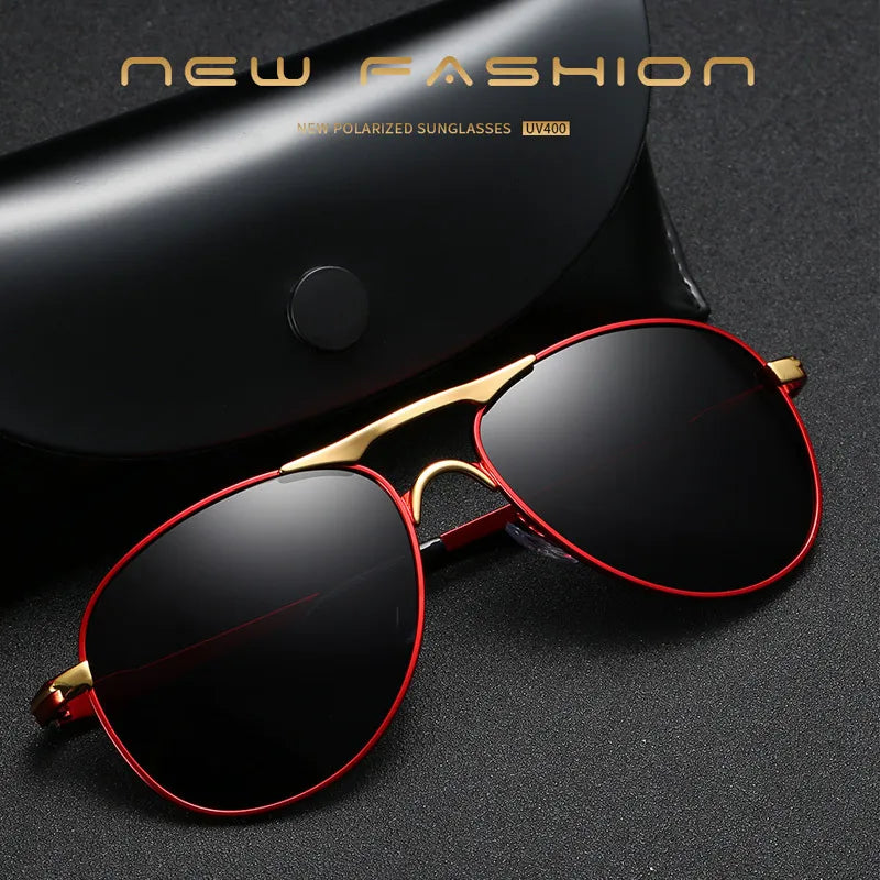 MAYTEN Luxury Pilot Polarized Sunglasses for Men Women Driving Fishing Retro Sun Glasses Brand Designer Male Metal Eyeglasses