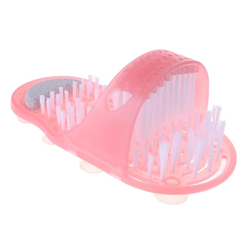 Plastic Bath Shower Foot Brush Scrubber Bath Shoe Feet Massage Slippers Brush Scrub Exfoliating Spa Shower Remove Dead Skin - RY MARKET PLACE