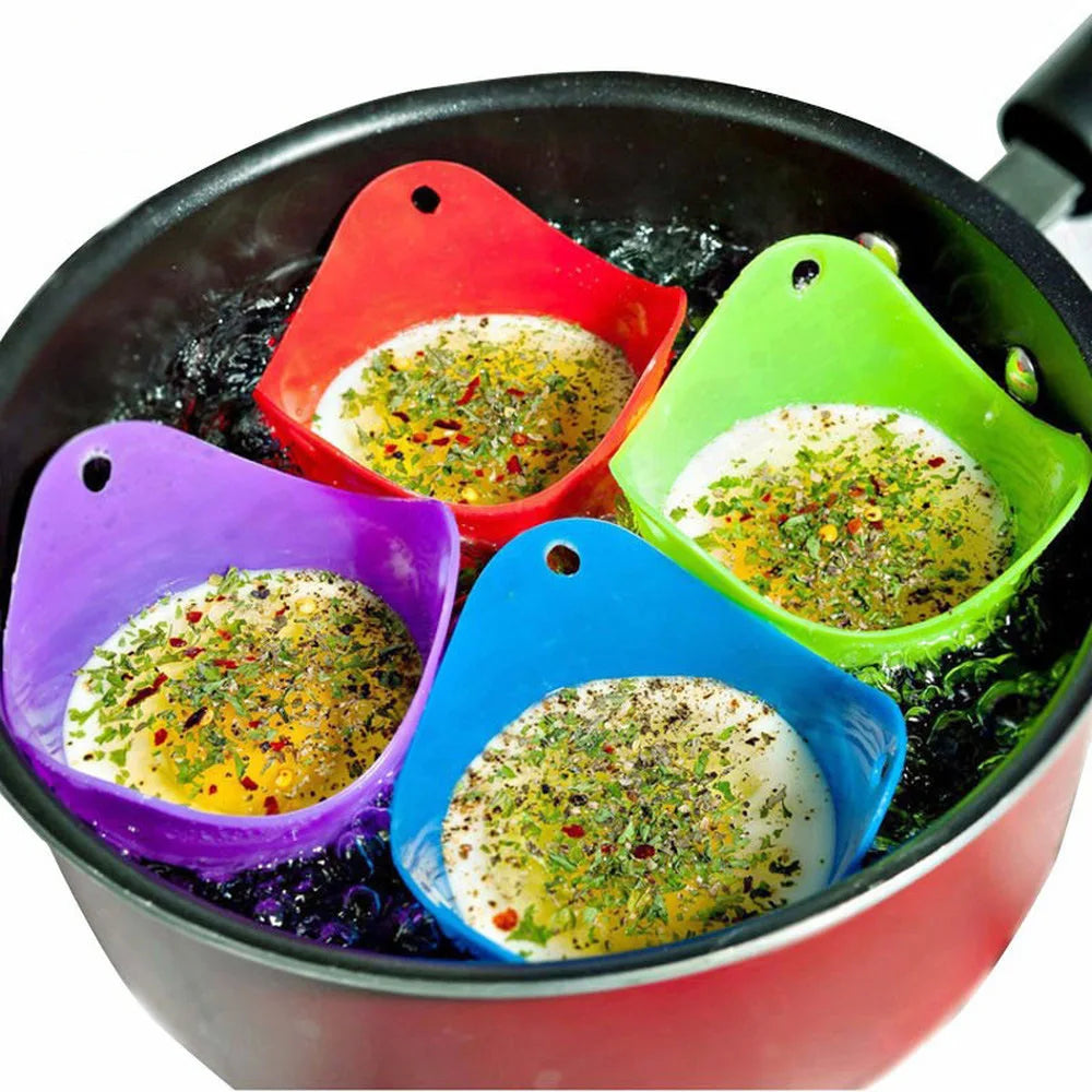 1Pcs Silicone Egg Poacher Poaching Pods Pan Mould Kitchen Cooking Tool