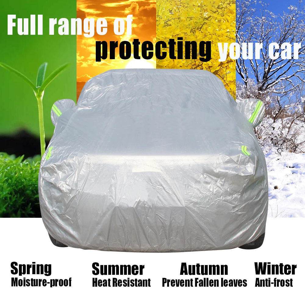 Car Cover Outdoor Anti-UV Sun Shade Snow Rain Wind Protect SUV Cover For Mitsubishi Pajero Shogun Montero