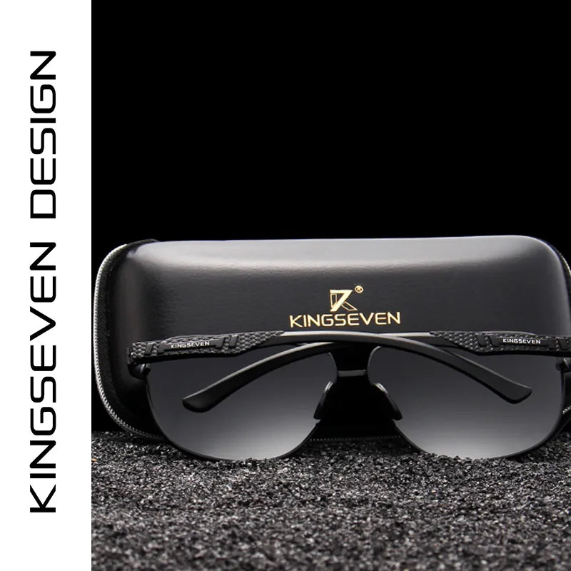 KINGSEVEN 2022 Brand Men Aluminum Sunglasses Polarized UV400 Mirror Male Sun Glasses Women For Men Oculos de sol