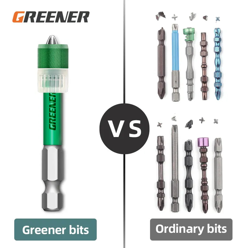 GREENER bit anti-skid cross strong magnetic circle electric screwdriver strong  hardness bit hand electric drill