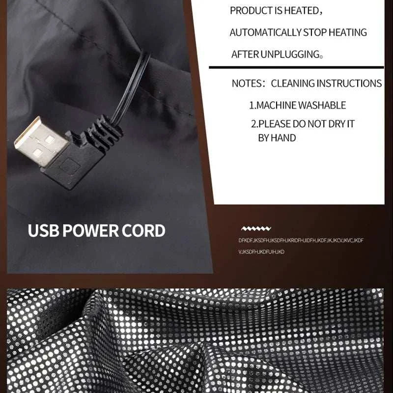 Electric Heated Vest Graphene USB Jacket