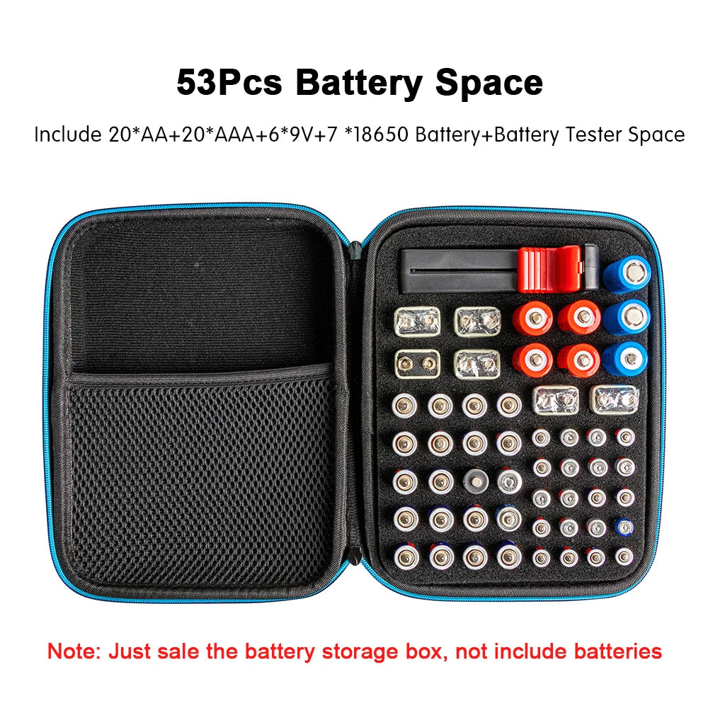 18650 Battery Tester + Portable Storage Protective Case Box For aaa/aa/18650/9V Battery Organizer Container Cover For Battery