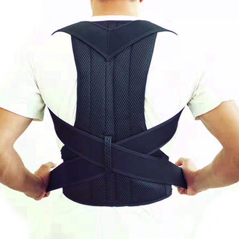 CXZD 2021 New Spine Posture Corrector Back Support Belt for Men Women Shoulder Brace Adjustable Clavicle Spine Lumbar Correction - RY MARKET PLACE