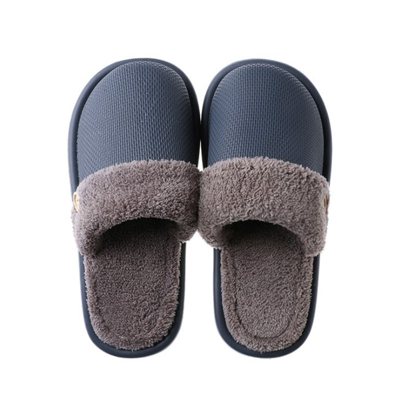 JIANBUDAN Plush warm Home flat slippers Lightweight soft comfortable winter slippers Women's cotton shoes Indoor plush slippers - RY MARKET PLACE