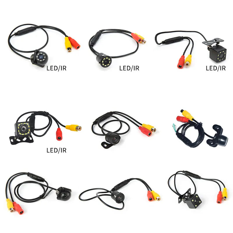 Hippcron Car Rear View Camera 8 LED Night Vision Reversing Auto Parking Monitor CCD Waterproof HD Video