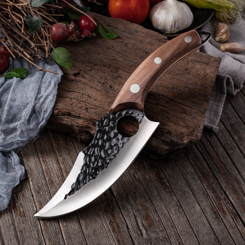 6'' Meat Cleaver Butcher Knife Stainless Steel Hand Forged Boning Knife Chopping Slicing Kitchen Knives Cookware Camping Kinves - RY MARKET PLACE