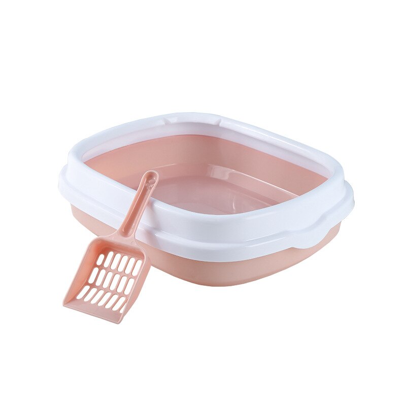 Pet Toilet Bedpan Anti Splash Cats Litter Box Cat Tray With Scoop Kitten Dog Clean Toilette Home Plastic Sand Box Cat Supplies - RY MARKET PLACE