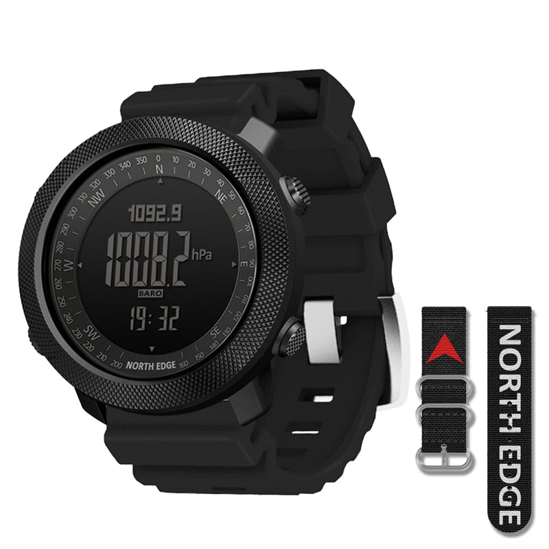 NORTH EDGE Men's sport Digital watch Hours Running Swimming Military Army watches Altimeter Barometer Compass waterproof 50m - RY MARKET PLACE