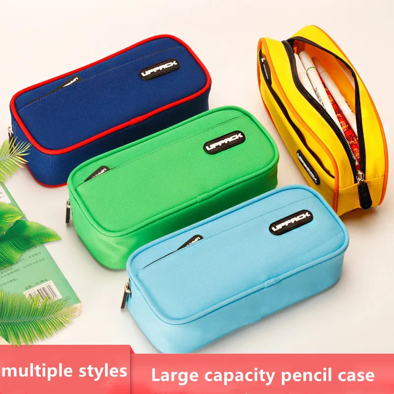 Creative Pencil Case Cute Boy Girl Kawaii Pencil Cases Storage Kids Pen Bag Large Big Stationery Box School Students Supplies