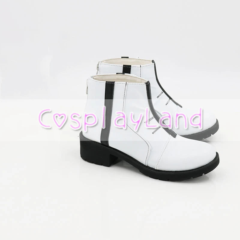 Anime Cosplay Jujutsu Kaisen Mahito White Cosplay Boots Shoes Cosplay Accessories Halloween Party Shoes Costumes