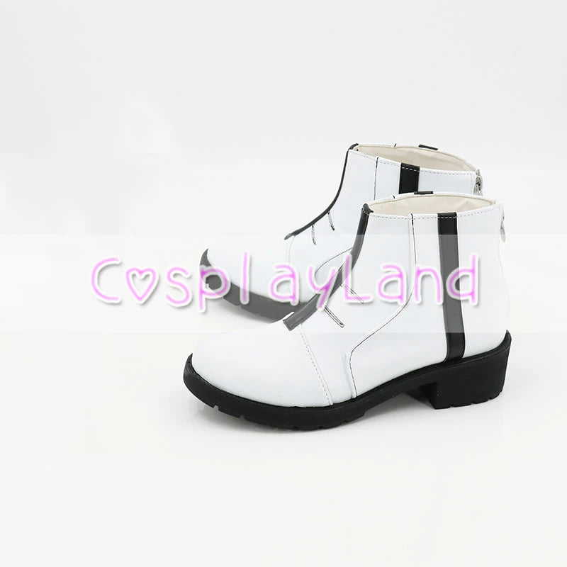 Anime Cosplay Jujutsu Kaisen Mahito White Cosplay Boots Shoes Cosplay Accessories Halloween Party Shoes Costumes