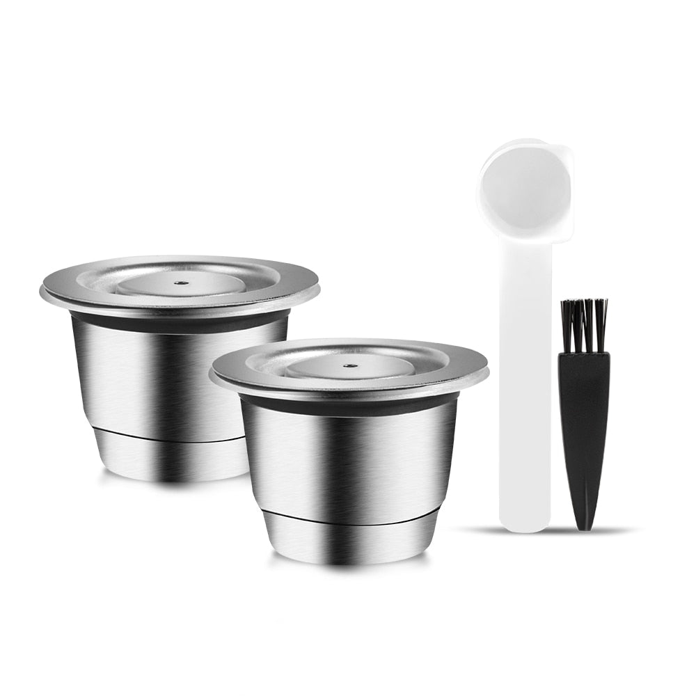 iCafilas Reusable Coffee Capsule For Nespresso Stainless Steel Espresso Coffee Filters Essenza Mini C30 & Inissia D40 Maker Pod - RY MARKET PLACE