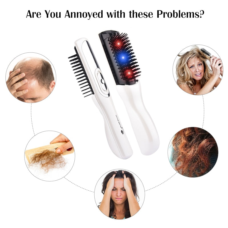 Laser Hair Growth Hair Comb Hairbrush Infrared Health Hair Regrowth Laser Treatment for Women Men Hair Growth Products - RY MARKET PLACE