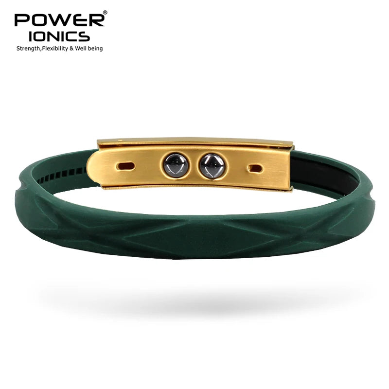 New Power Ionics Prism Morandi Colors 2000 Anions Hologram Germanium Magnetic Wristband Bracelet  Gift