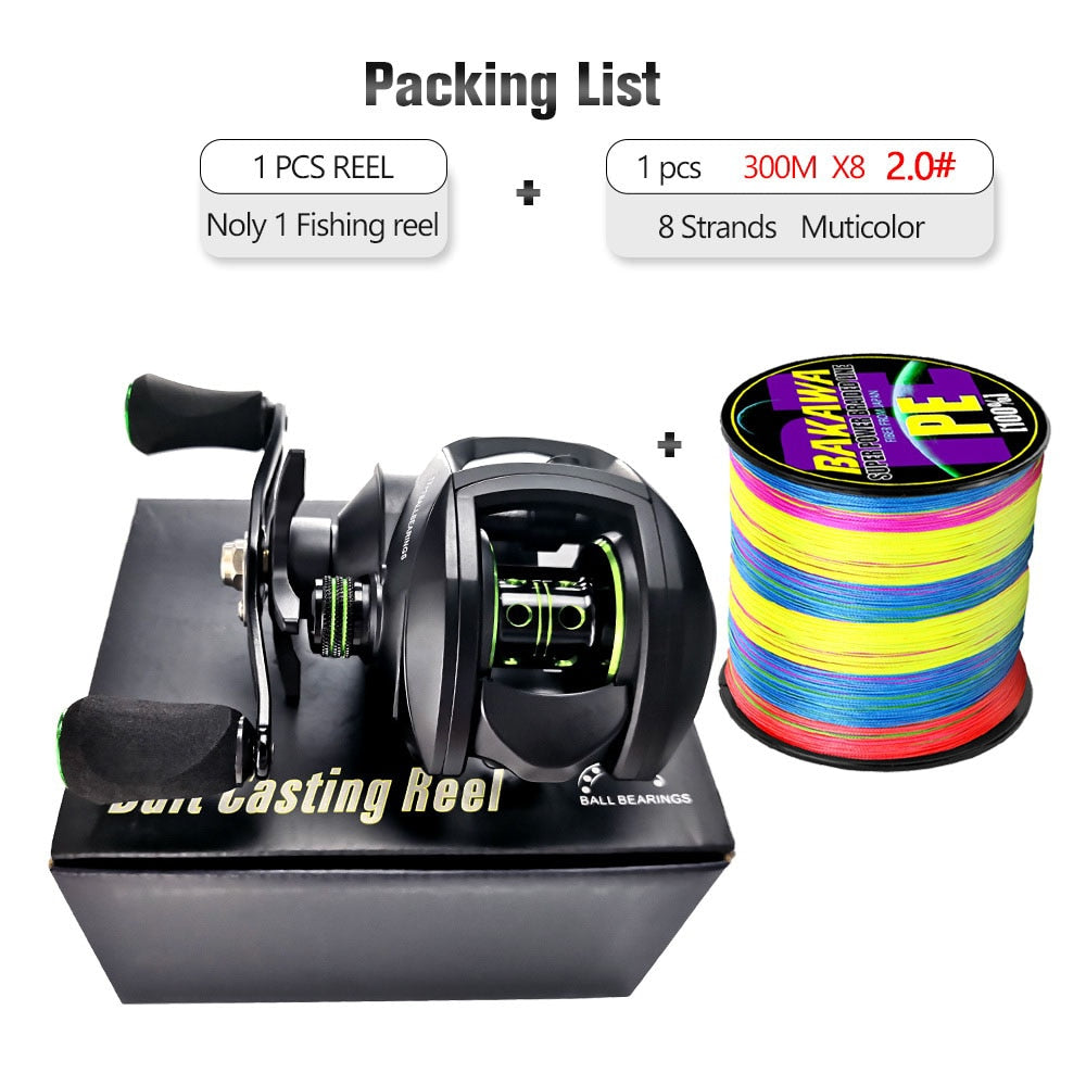 New  Baitcasting Reel High Speed 8:1:1 Gear Ratio 17+1BB Fresh Saltwater Magnetic Brake System Ultralight Fishing ReeL 2000 Seri - RY MARKET PLACE