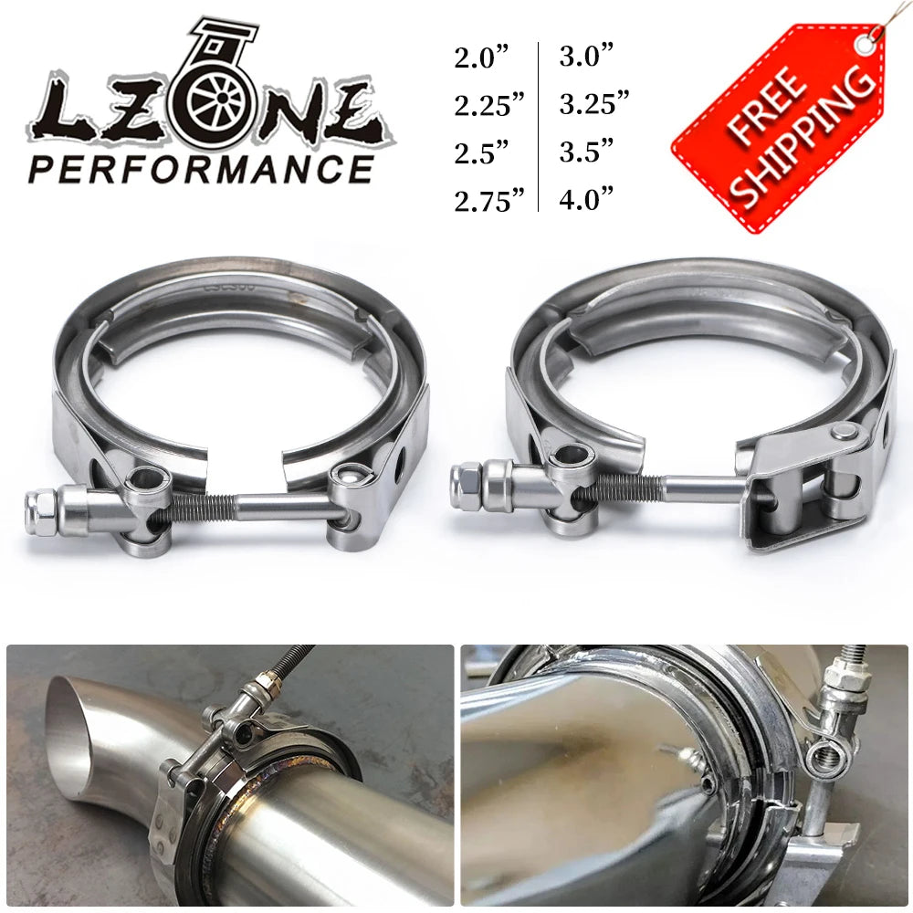 Normal or Quick Release V Band Clamp-2.0"/2.25"2.5"/2.75"/3.0"/3.25"/3.5"/4.0"Turbo/Downpipe/Hose /SS304 Car Accessories