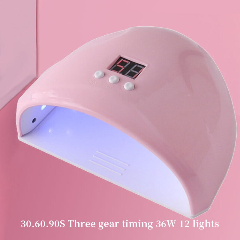 72W/48W Nail Dryer Machine LED Lamp Nails USB Portable UV Manicuring Cable Home Use Nail UV Lamp for Drying Gel Polish Nails - RY MARKET PLACE