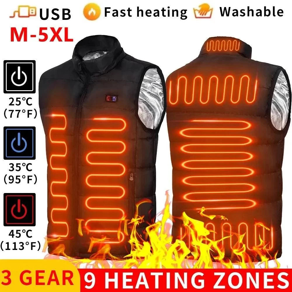 Electric Heated Vest Graphene USB Jacket