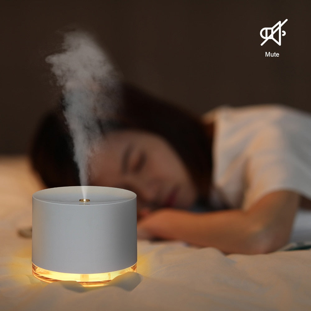 Portable Air Humidifier Wireless 2000mAh Usb Rechargeable Electric Humidifiers Diffuser Cool Mist Maker Night Lamp For Home - RY MARKET PLACE