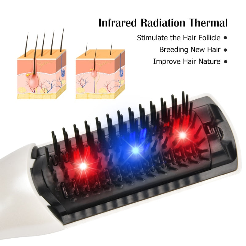 Laser Hair Growth Hair Comb Hairbrush Infrared Health Hair Regrowth Laser Treatment for Women Men Hair Growth Products - RY MARKET PLACE