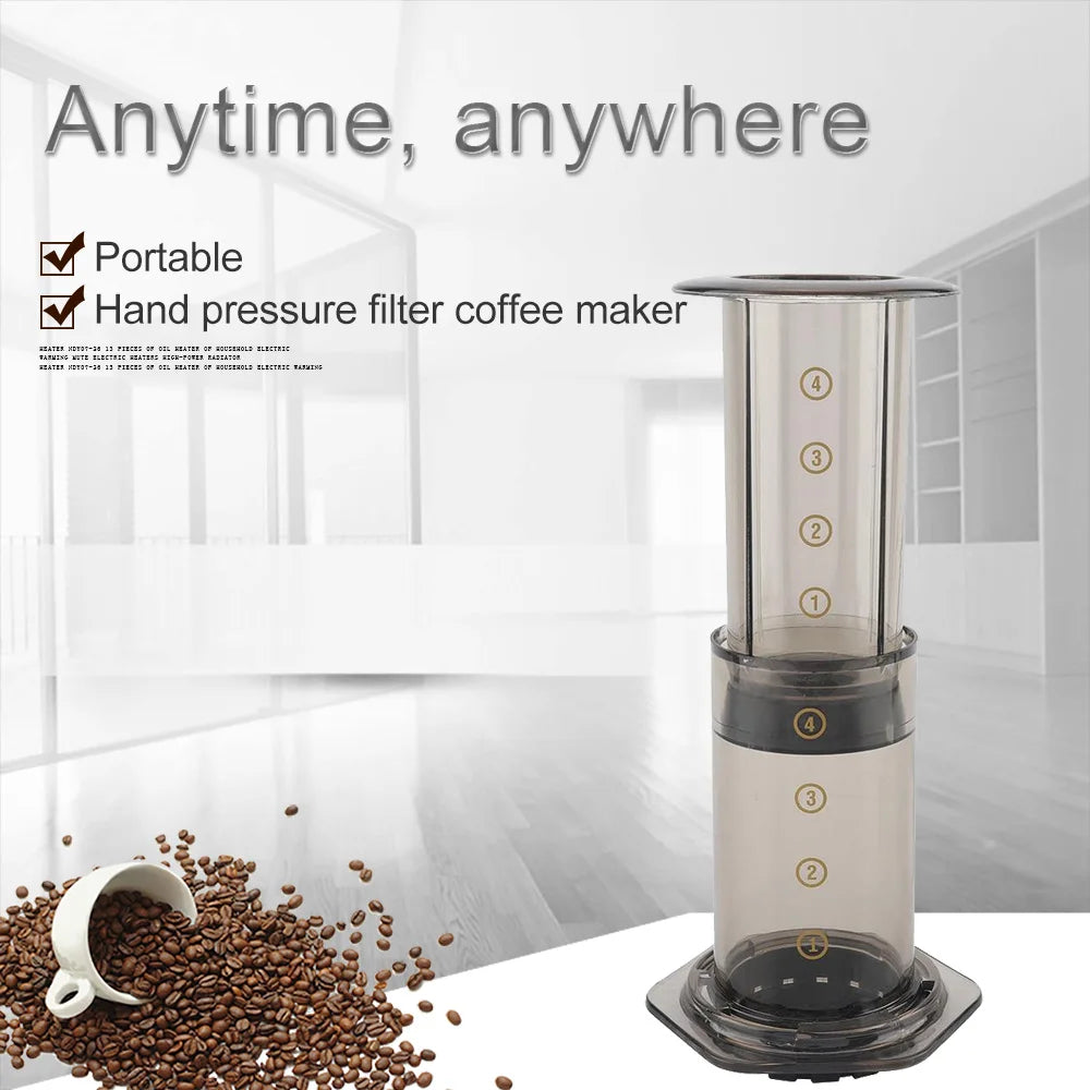 Portable Coffee Machine PP Material Safety Espresso Coffee Maker Coffee Pot for AeroPress Machine Travel Kitchen Coffee Tools