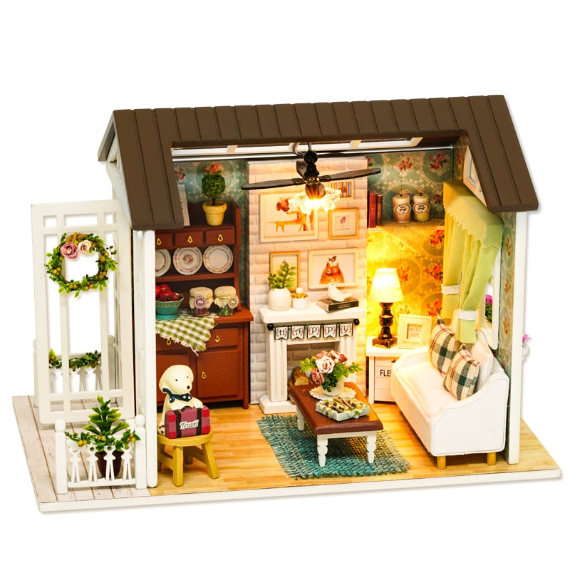 CUTEBEE Doll House Miniature DIY Dollhouse With Furnitures Wooden House Casa Diorama Toys For Children Birthday Gift Z007 - RY MARKET PLACE