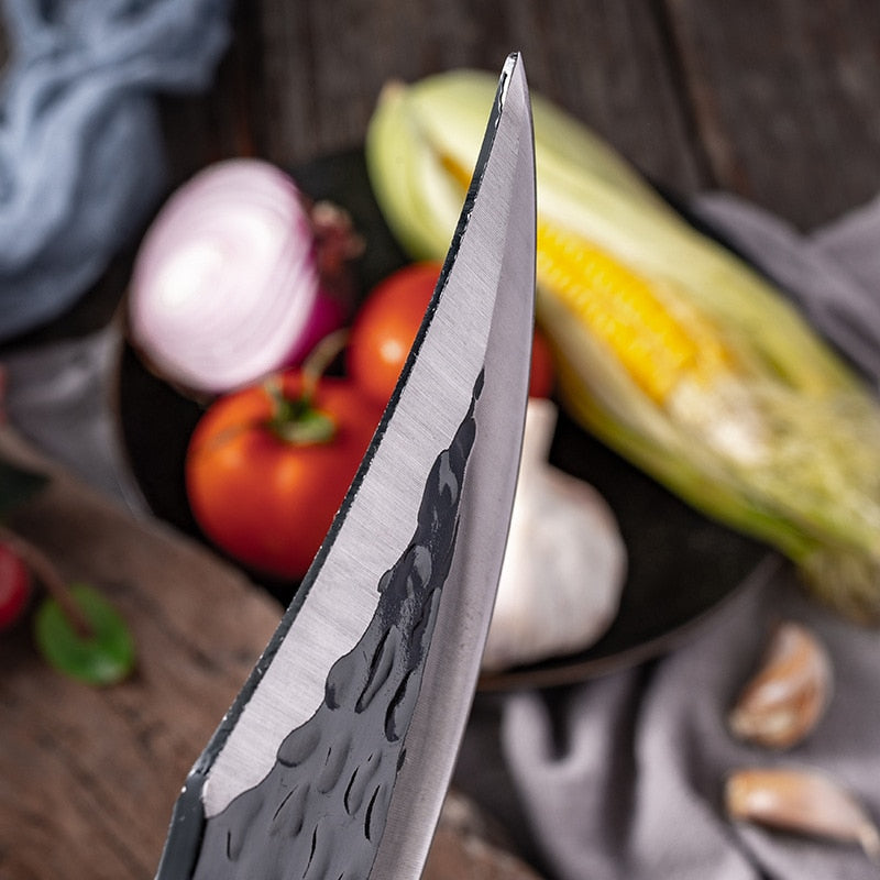 6'' Meat Cleaver Butcher Knife Stainless Steel Hand Forged Boning Knife Chopping Slicing Kitchen Knives Cookware Camping Kinves - RY MARKET PLACE