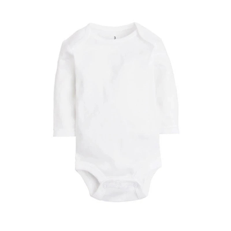 10 PCS/LOT Baby Bodysuits Newborn Baby Clothing Cotton White Kids Jumpsuits Baby Boy Girl Clothes Infantil Costume 0-24M