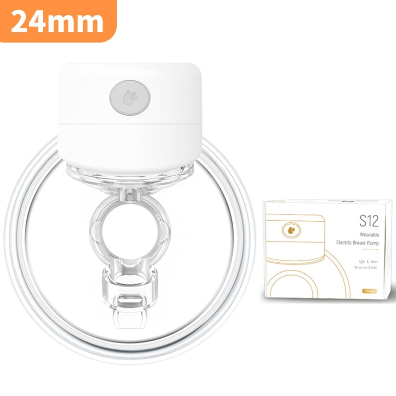 NEW Portable Electric Breast Pump Silent Wearable Automatic Milker LED Display USB Rechargable Hands-Free Portable Milker NO BPA - RY MARKET PLACE