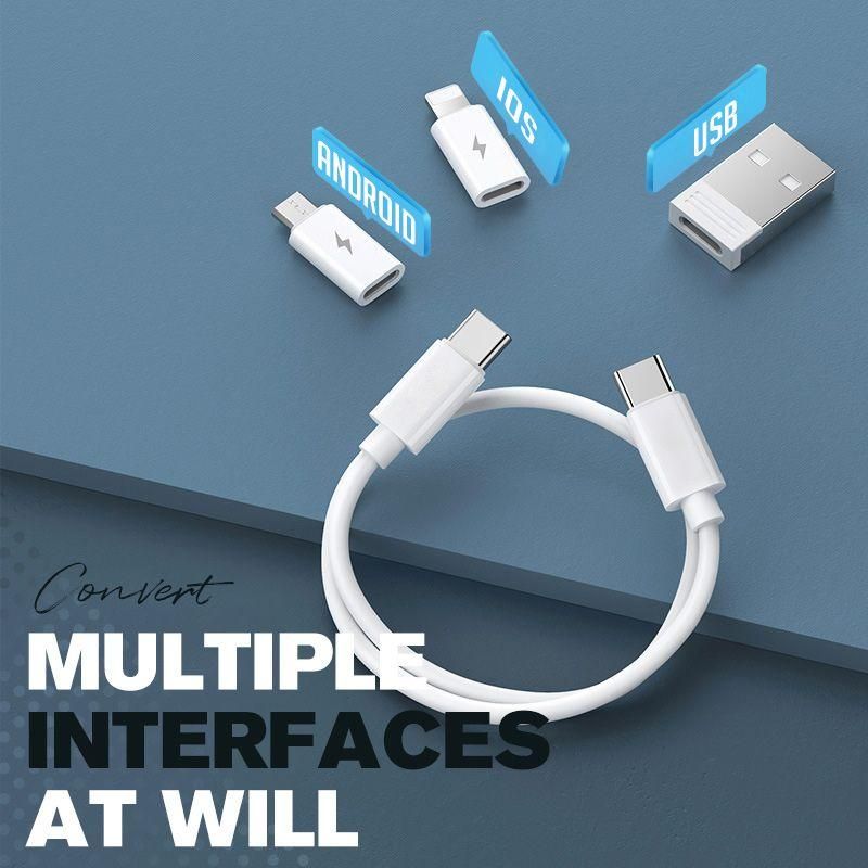 Multifunctional 60W USB Data Cable Fast Charge Line Storage Box Mini Digital Electronic Gadgets Organizer Card Removal Pin Set - RY MARKET PLACE