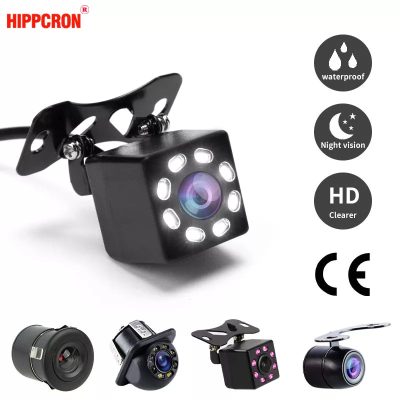 Hippcron Reverse Camera Rearview Car Infrared Night Vision For Parking CCD Waterproof HD Universal Auto Reversing