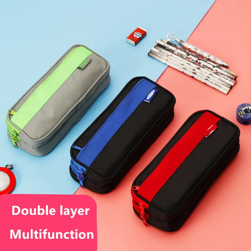 Large Capacity Pencil Case Practical New Style Storage Bag School Pencil Cases Pen Bag Box Student Office Stationery Supplies