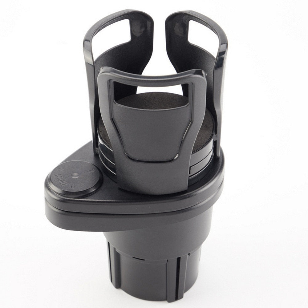 2 In 1 Vehicle-mounted Slip-proof Cup Holder 360 Degree Rotating Water Car Cup Holder Multifunctional Dual Houder Auto Accessory - RY MARKET PLACE