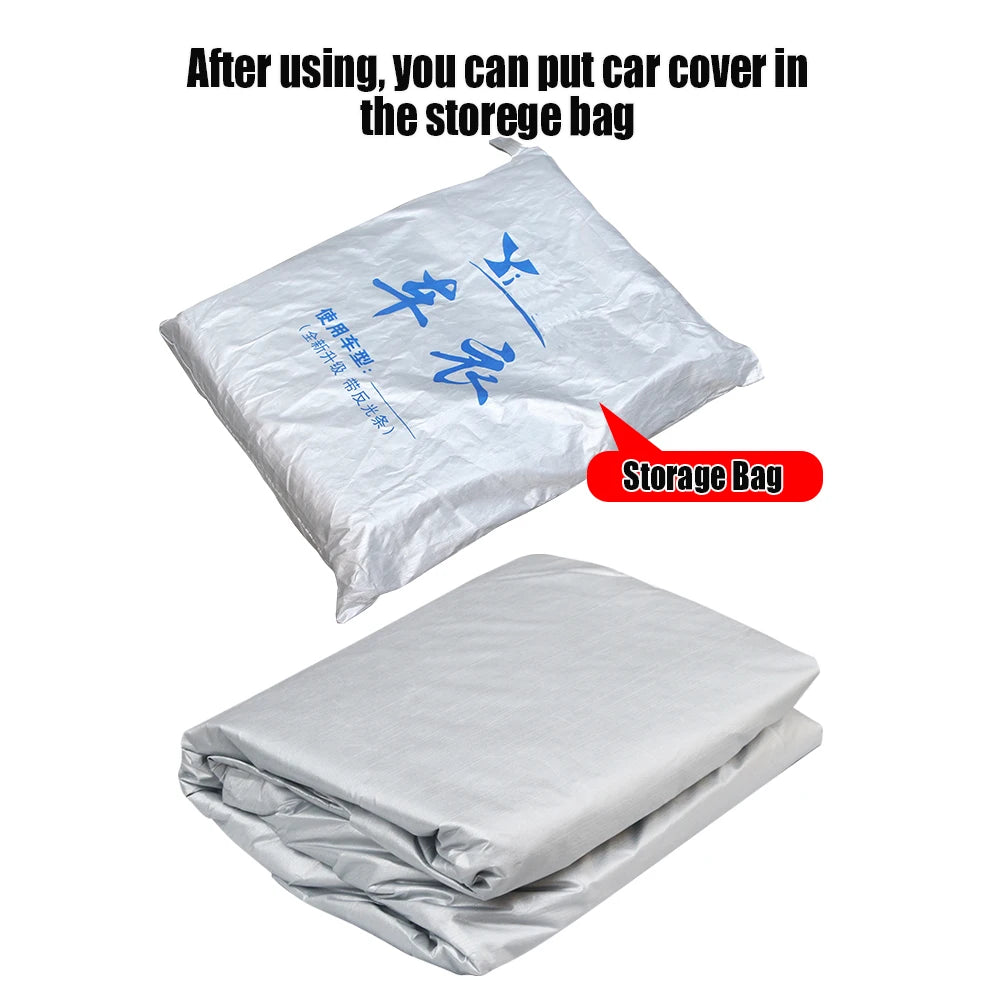 Car Cover Outdoor Anti-UV Sun Shade Snow Rain Wind Protect SUV Cover For Mitsubishi Pajero Shogun Montero