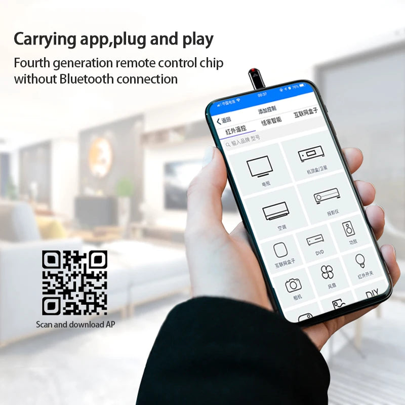 Micro Type-C Interface Wireless Infrared Remote Control Adapter Smart App Control phone Transmitter For Android iPhone Xiaomi