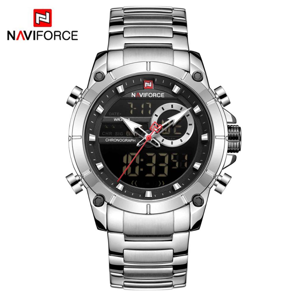 NAVIFORCE Luxury Original Sports Wrist Watch For Men Quartz Steel Waterproof Digital Fashion Watches Male Relogio Masculino 9163 - RY MARKET PLACE