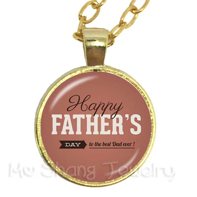 Great Father Necklace 18 Styles Pendant Necklace High Quality Happy Father's Day Gifts Handmade Jewelry