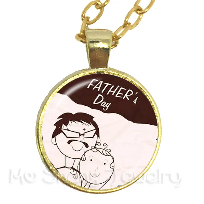 Great Father Necklace 18 Styles Pendant Necklace High Quality Happy Father's Day Gifts Handmade Jewelry