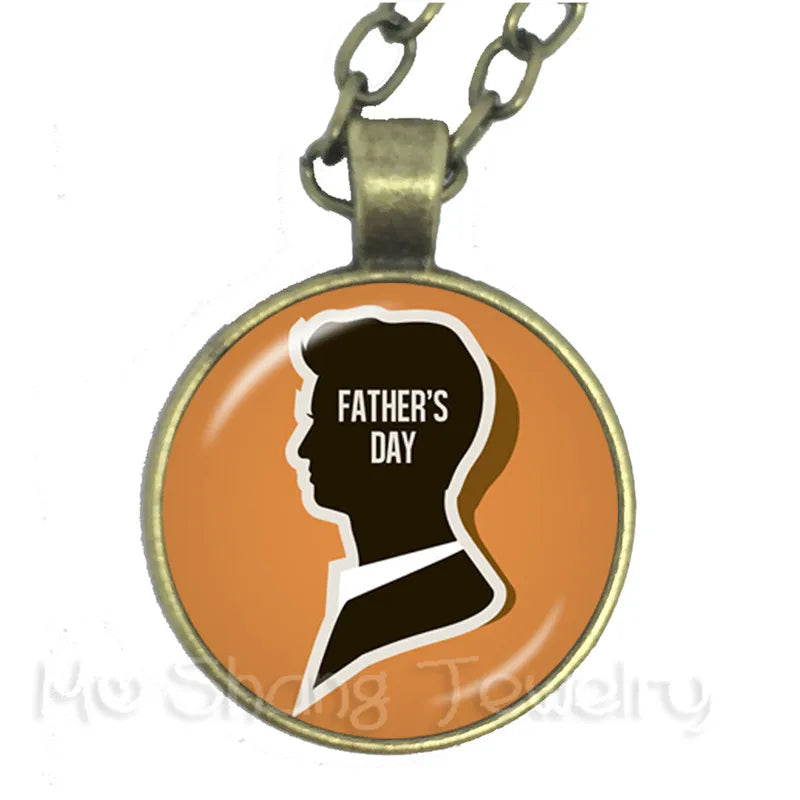 Great Father Necklace 18 Styles Pendant Necklace High Quality Happy Father's Day Gifts Handmade Jewelry