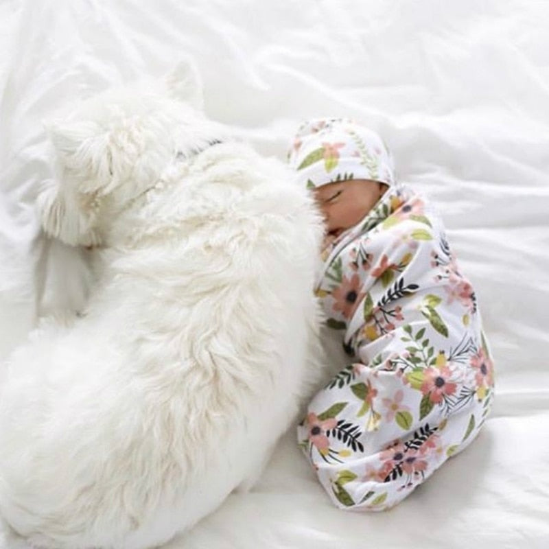 Baby Swaddle Blanket +Cap Newborn Cocoon Wrap Cotton Sack Bedding Swaddling Bag - RY MARKET PLACE