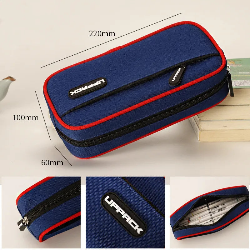 Large Capacity Pencil Case Practical New Style Storage Bag School Pencil Cases Pen Bag Box Student Office Stationery Supplies