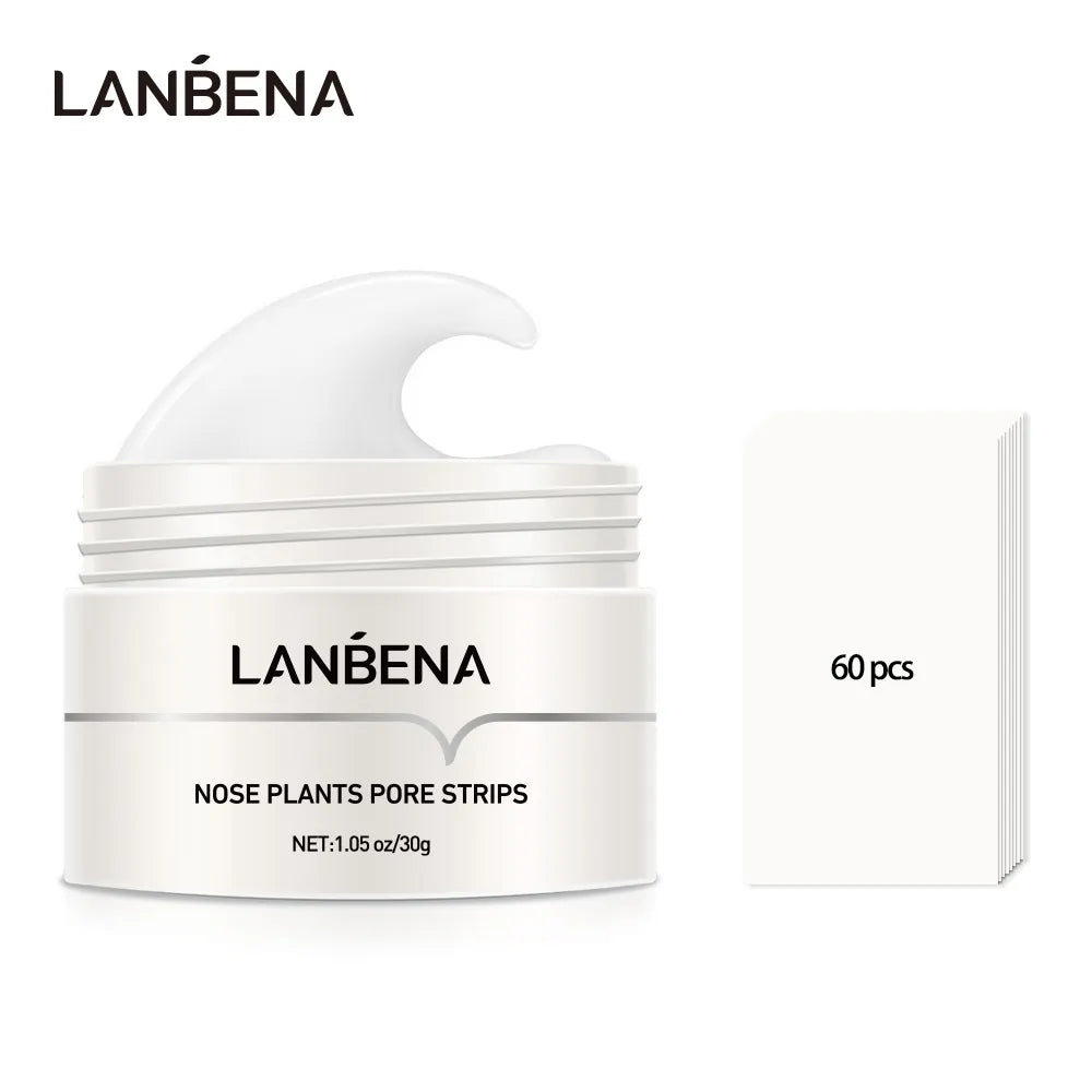 LANBENA New Style  Blackhead Remover Nose Mask Pore Strip Black Mask Peeling Acne Treatment Black Deep Cleansing Skin Care Korea